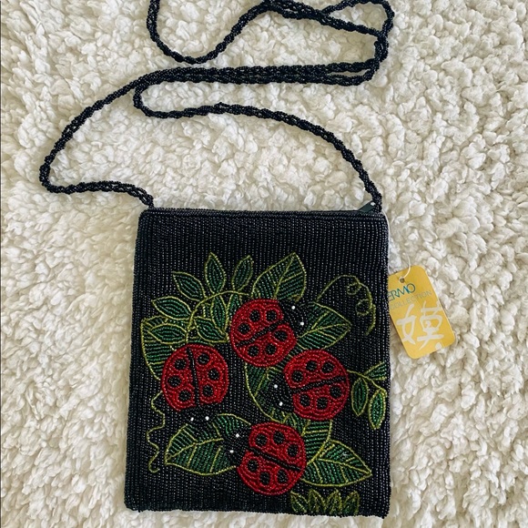ERMO Collection Beaded Ladybug Crossbody Purse - Picture 3 of 7